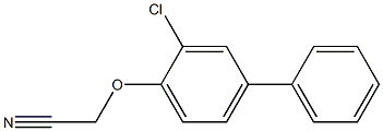 2-(2-chloro-4-phenylphenoxy)acetonitrile Struktur