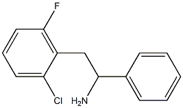 2-(2-chloro-6-fluorophenyl)-1-phenylethan-1-amine Struktur