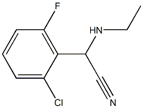 2-(2-chloro-6-fluorophenyl)-2-(ethylamino)acetonitrile Struktur