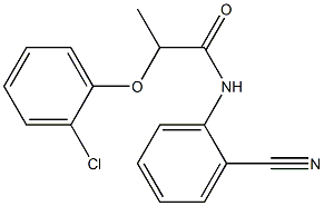 2-(2-chlorophenoxy)-N-(2-cyanophenyl)propanamide Struktur