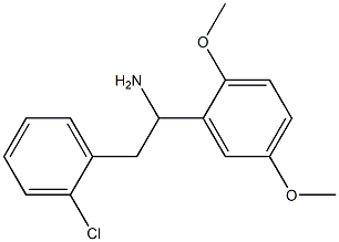 2-(2-chlorophenyl)-1-(2,5-dimethoxyphenyl)ethan-1-amine Struktur