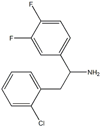 2-(2-chlorophenyl)-1-(3,4-difluorophenyl)ethan-1-amine Struktur