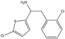 2-(2-chlorophenyl)-1-(5-chlorothiophen-2-yl)ethan-1-amine Struktur