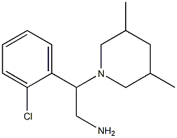 2-(2-chlorophenyl)-2-(3,5-dimethylpiperidin-1-yl)ethan-1-amine Struktur