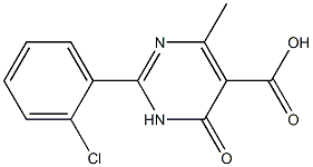 2-(2-chlorophenyl)-4-methyl-6-oxo-1,6-dihydropyrimidine-5-carboxylic acid Struktur