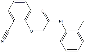 2-(2-cyanophenoxy)-N-(2,3-dimethylphenyl)acetamide Struktur