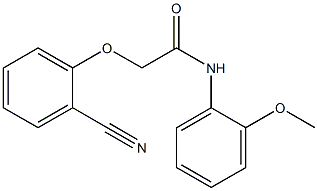 2-(2-cyanophenoxy)-N-(2-methoxyphenyl)acetamide Struktur