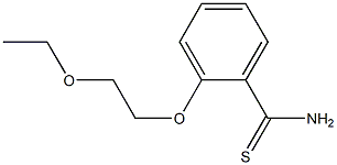 2-(2-ethoxyethoxy)benzene-1-carbothioamide Struktur