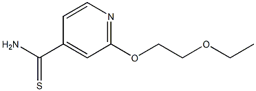 2-(2-ethoxyethoxy)pyridine-4-carbothioamide Struktur