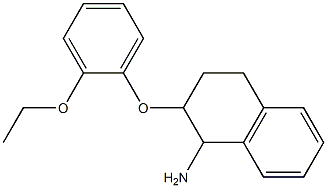 2-(2-ethoxyphenoxy)-1,2,3,4-tetrahydronaphthalen-1-amine Struktur