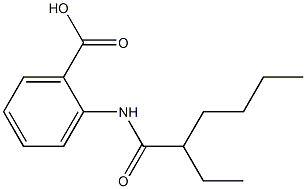 2-(2-ethylhexanamido)benzoic acid Struktur