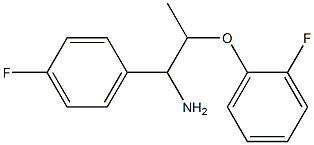 2-(2-fluorophenoxy)-1-(4-fluorophenyl)propan-1-amine Struktur