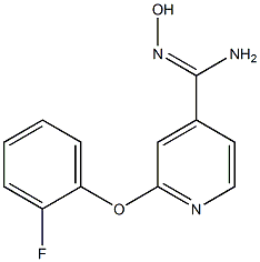 2-(2-fluorophenoxy)-N'-hydroxypyridine-4-carboximidamide Struktur