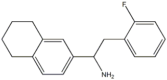 2-(2-fluorophenyl)-1-(5,6,7,8-tetrahydronaphthalen-2-yl)ethan-1-amine Struktur