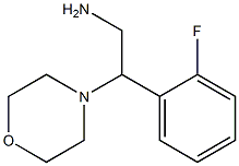 2-(2-fluorophenyl)-2-(morpholin-4-yl)ethan-1-amine Struktur