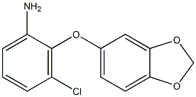 2-(2H-1,3-benzodioxol-5-yloxy)-3-chloroaniline Struktur