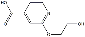 2-(2-hydroxyethoxy)pyridine-4-carboxylic acid Struktur