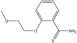 2-(2-methoxyethoxy)benzenecarbothioamide Struktur