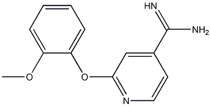 2-(2-methoxyphenoxy)pyridine-4-carboximidamide Struktur