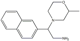 2-(2-methylmorpholin-4-yl)-2-(2-naphthyl)ethanamine Struktur