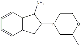 2-(2-methylmorpholin-4-yl)-2,3-dihydro-1H-inden-1-ylamine Struktur