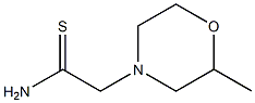 2-(2-methylmorpholin-4-yl)ethanethioamide Struktur