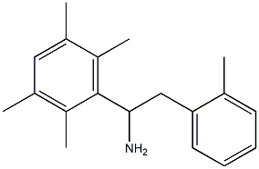 2-(2-methylphenyl)-1-(2,3,5,6-tetramethylphenyl)ethan-1-amine Struktur