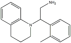 2-(2-methylphenyl)-2-(1,2,3,4-tetrahydroquinolin-1-yl)ethan-1-amine Struktur