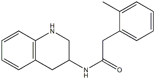 2-(2-methylphenyl)-N-(1,2,3,4-tetrahydroquinolin-3-yl)acetamide Struktur