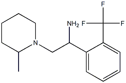 2-(2-methylpiperidin-1-yl)-1-[2-(trifluoromethyl)phenyl]ethanamine Struktur