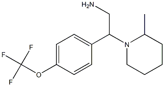 2-(2-methylpiperidin-1-yl)-2-[4-(trifluoromethoxy)phenyl]ethan-1-amine Struktur