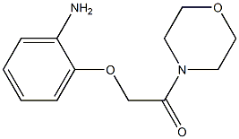 2-(2-morpholin-4-yl-2-oxoethoxy)aniline Struktur