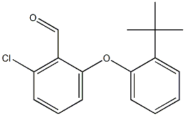 2-(2-tert-butylphenoxy)-6-chlorobenzaldehyde Struktur