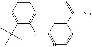 2-(2-tert-butylphenoxy)pyridine-4-carbothioamide Struktur