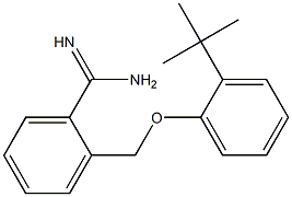 2-(2-tert-butylphenoxymethyl)benzene-1-carboximidamide Struktur