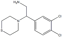 2-(3,4-dichlorophenyl)-2-(thiomorpholin-4-yl)ethan-1-amine Struktur