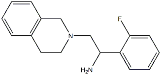 2-(3,4-dihydroisoquinolin-2(1H)-yl)-1-(2-fluorophenyl)ethanamine Struktur