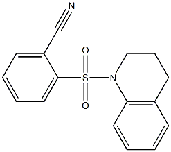 2-(3,4-dihydroquinolin-1(2H)-ylsulfonyl)benzonitrile Struktur