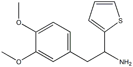 2-(3,4-dimethoxyphenyl)-1-(thiophen-2-yl)ethan-1-amine Struktur