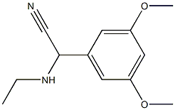 2-(3,5-dimethoxyphenyl)-2-(ethylamino)acetonitrile Struktur