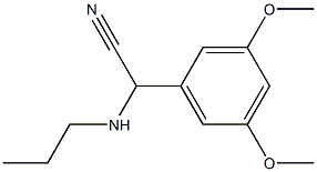 2-(3,5-dimethoxyphenyl)-2-(propylamino)acetonitrile Struktur