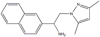 2-(3,5-dimethyl-1H-pyrazol-1-yl)-1-(2-naphthyl)ethanamine Struktur