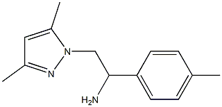 2-(3,5-dimethyl-1H-pyrazol-1-yl)-1-(4-methylphenyl)ethanamine Struktur