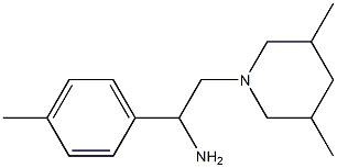 2-(3,5-dimethylpiperidin-1-yl)-1-(4-methylphenyl)ethanamine Struktur