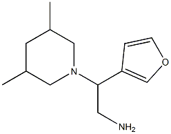 2-(3,5-dimethylpiperidin-1-yl)-2-tetrahydrofuran-3-ylethanamine Struktur