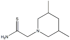 2-(3,5-dimethylpiperidin-1-yl)ethanethioamide Struktur