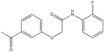 2-(3-acetylphenoxy)-N-(2-fluorophenyl)acetamide Struktur