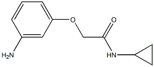 2-(3-aminophenoxy)-N-cyclopropylacetamide Struktur