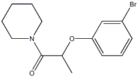 2-(3-bromophenoxy)-1-(piperidin-1-yl)propan-1-one Struktur