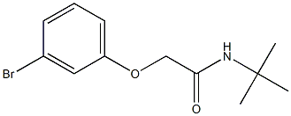 2-(3-bromophenoxy)-N-(tert-butyl)acetamide Struktur